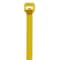 Panduit Cable Tie, 14-1/2 in L, 4 in Max Bundle Dia., Yellow, Nylon 6/6, 50 lb Strength, 1000 PK PRT4S-M4Y - alternate 4